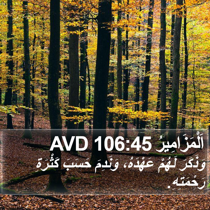 اَلْمَزَامِيرُ 106:45 AVD Bible Study