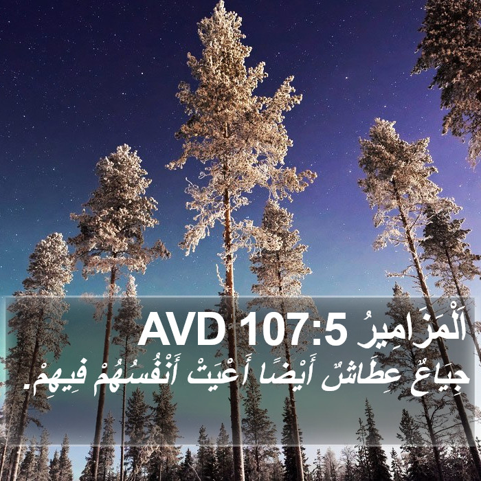اَلْمَزَامِيرُ 107:5 AVD Bible Study