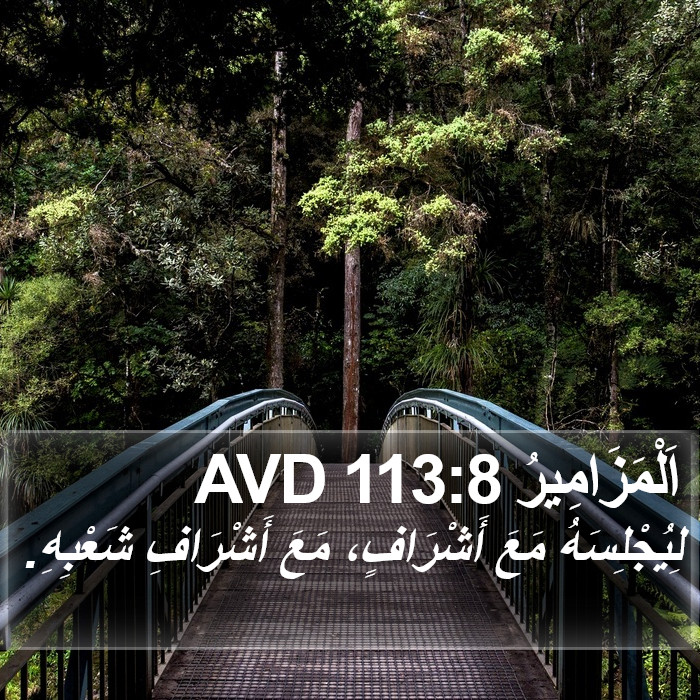 اَلْمَزَامِيرُ 113:8 AVD Bible Study