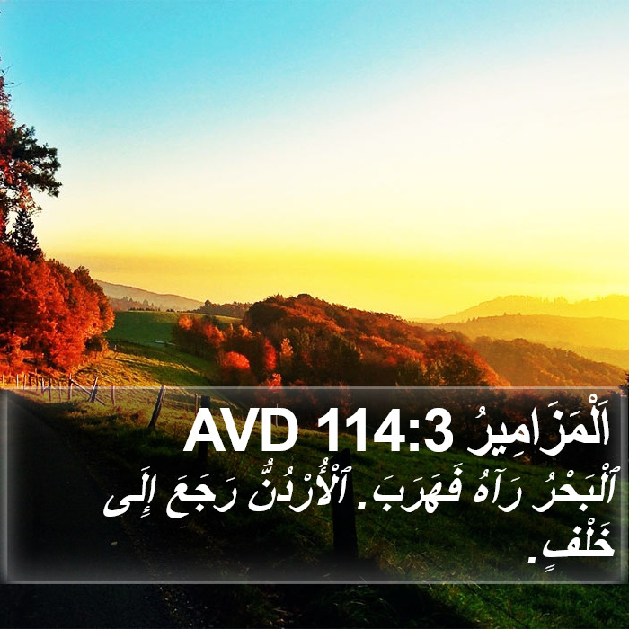 اَلْمَزَامِيرُ 114:3 AVD Bible Study