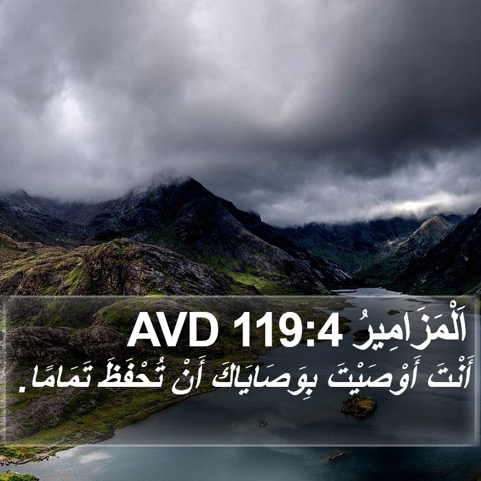 اَلْمَزَامِيرُ 119:4 AVD Bible Study