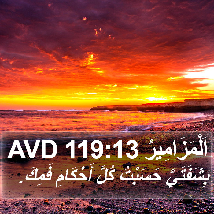 اَلْمَزَامِيرُ 119:13 AVD Bible Study