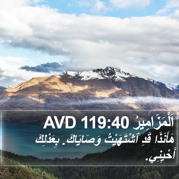 اَلْمَزَامِيرُ 119:40 AVD Bible Study