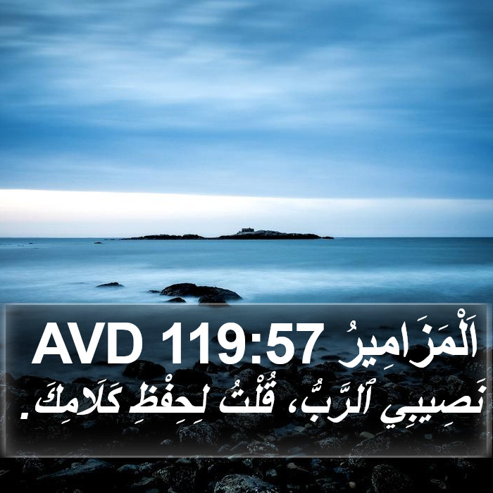 اَلْمَزَامِيرُ 119:57 AVD Bible Study