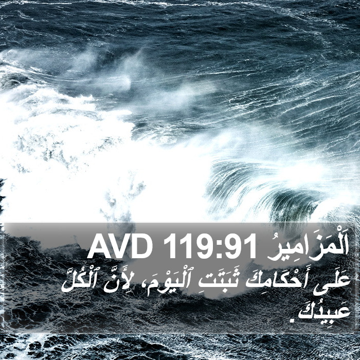 اَلْمَزَامِيرُ 119:91 AVD Bible Study