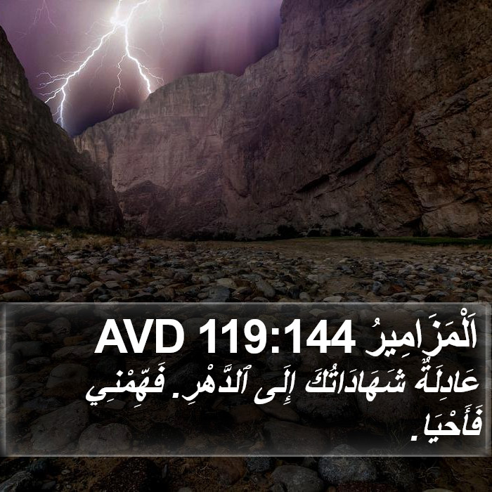 اَلْمَزَامِيرُ 119:144 AVD Bible Study