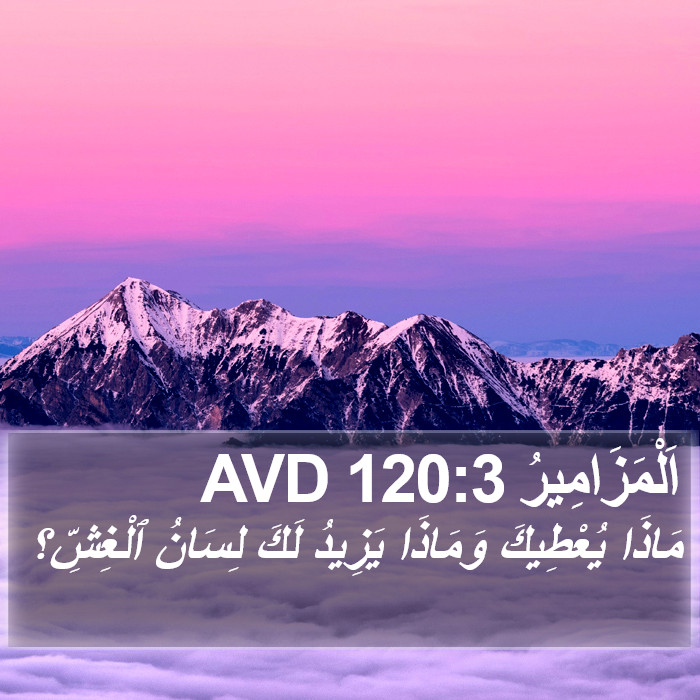 اَلْمَزَامِيرُ 120:3 AVD Bible Study