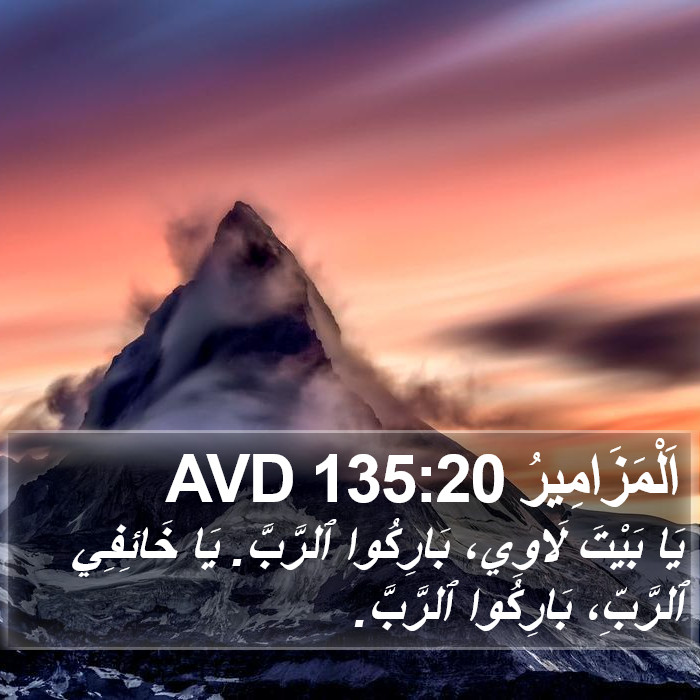 اَلْمَزَامِيرُ 135:20 AVD Bible Study