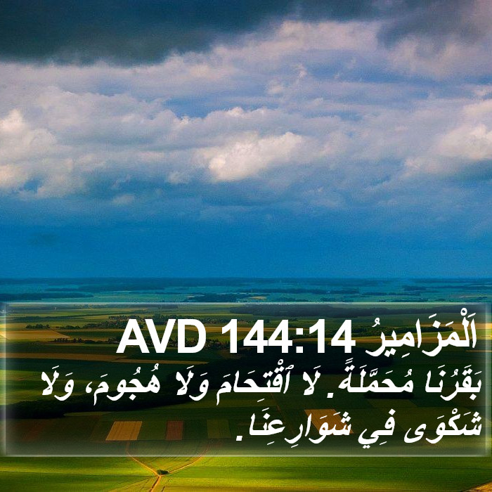 اَلْمَزَامِيرُ 144:14 AVD Bible Study