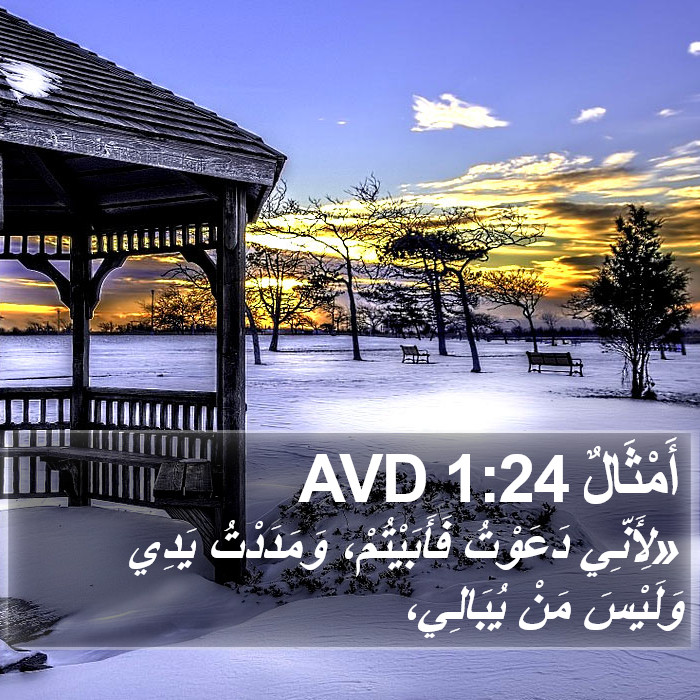 أَمْثَالٌ 1:24 AVD Bible Study