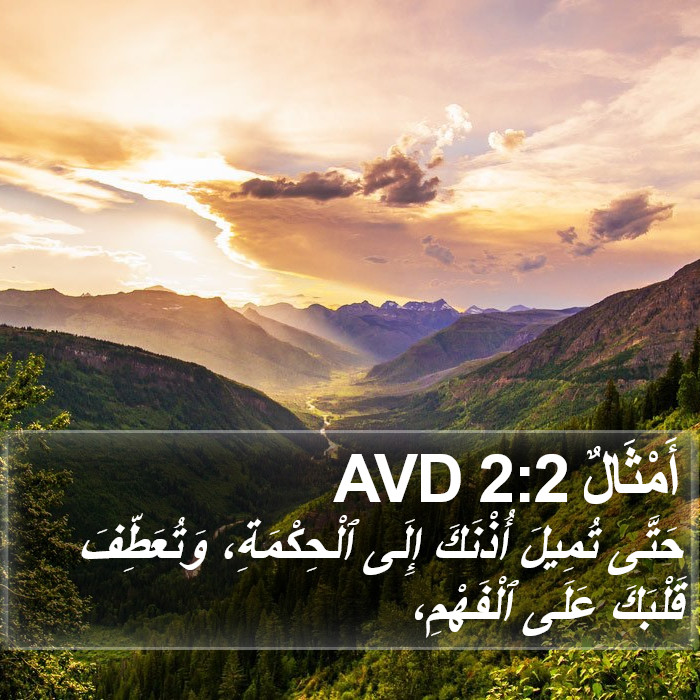 أَمْثَالٌ 2:2 AVD Bible Study