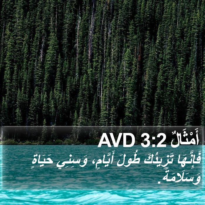 أَمْثَالٌ 3:2 AVD Bible Study