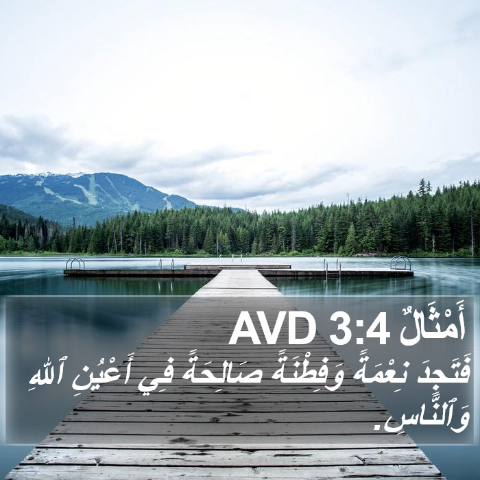 أَمْثَالٌ 3:4 AVD Bible Study