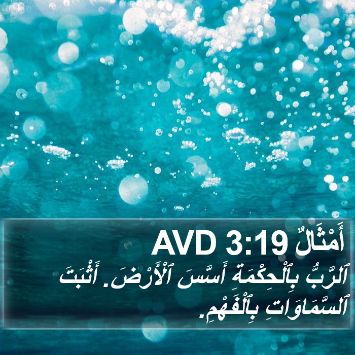 أَمْثَالٌ 3:19 AVD Bible Study