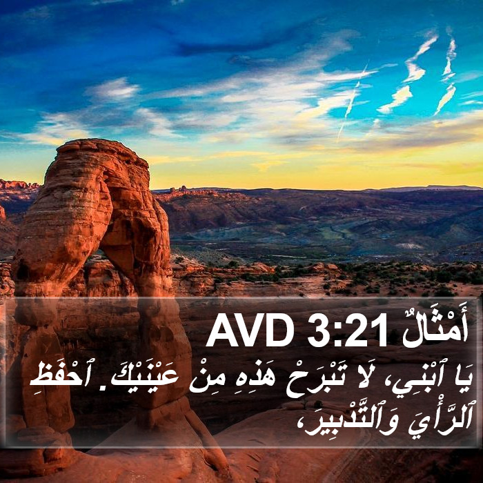أَمْثَالٌ 3:21 AVD Bible Study
