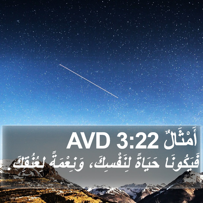 أَمْثَالٌ 3:22 AVD Bible Study