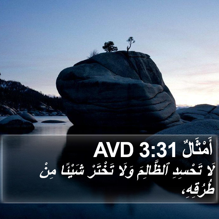 أَمْثَالٌ 3:31 AVD Bible Study
