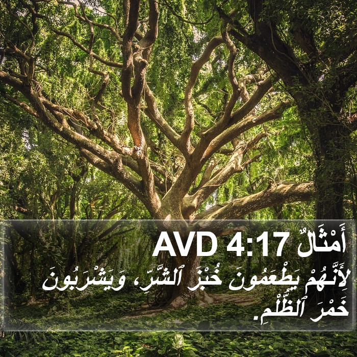 أَمْثَالٌ 4:17 AVD Bible Study