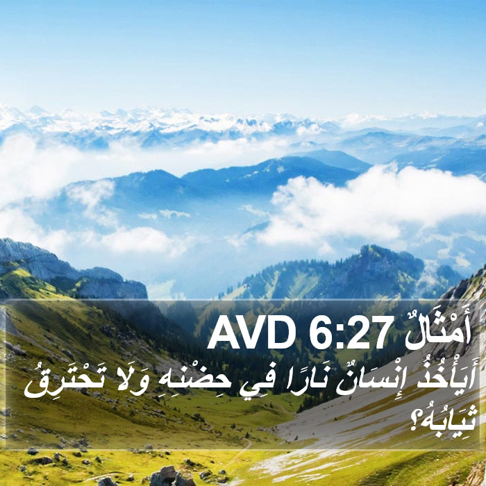 أَمْثَالٌ 6:27 AVD Bible Study