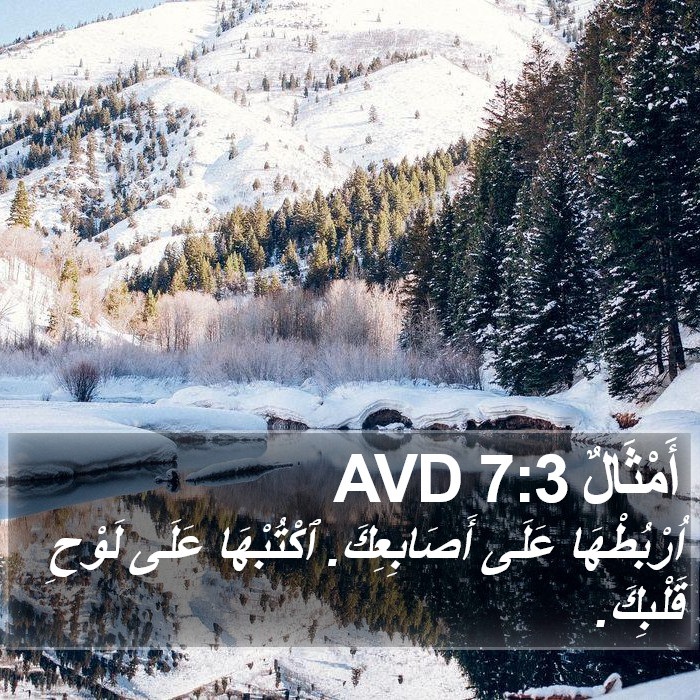 أَمْثَالٌ 7:3 AVD Bible Study