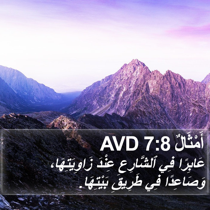 أَمْثَالٌ 7:8 AVD Bible Study