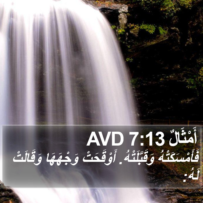 أَمْثَالٌ 7:13 AVD Bible Study