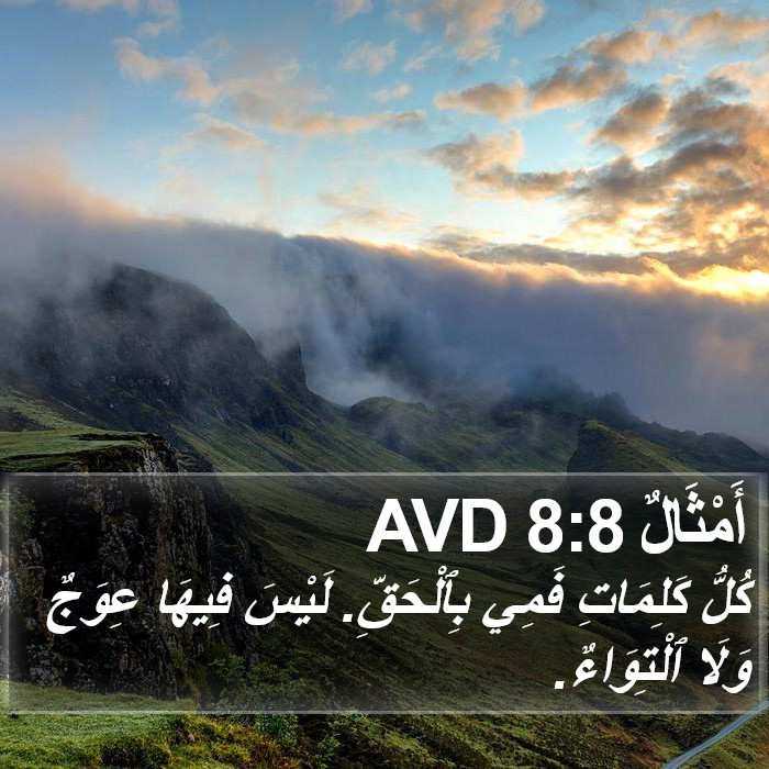 أَمْثَالٌ 8:8 AVD Bible Study