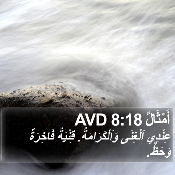 أَمْثَالٌ 8:18 AVD Bible Study