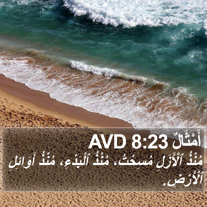 أَمْثَالٌ 8:23 AVD Bible Study