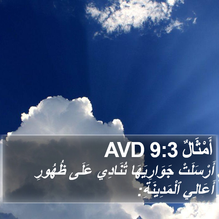أَمْثَالٌ 9:3 AVD Bible Study