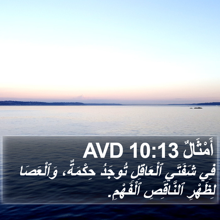 أَمْثَالٌ 10:13 AVD Bible Study
