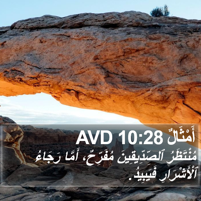 أَمْثَالٌ 10:28 AVD Bible Study