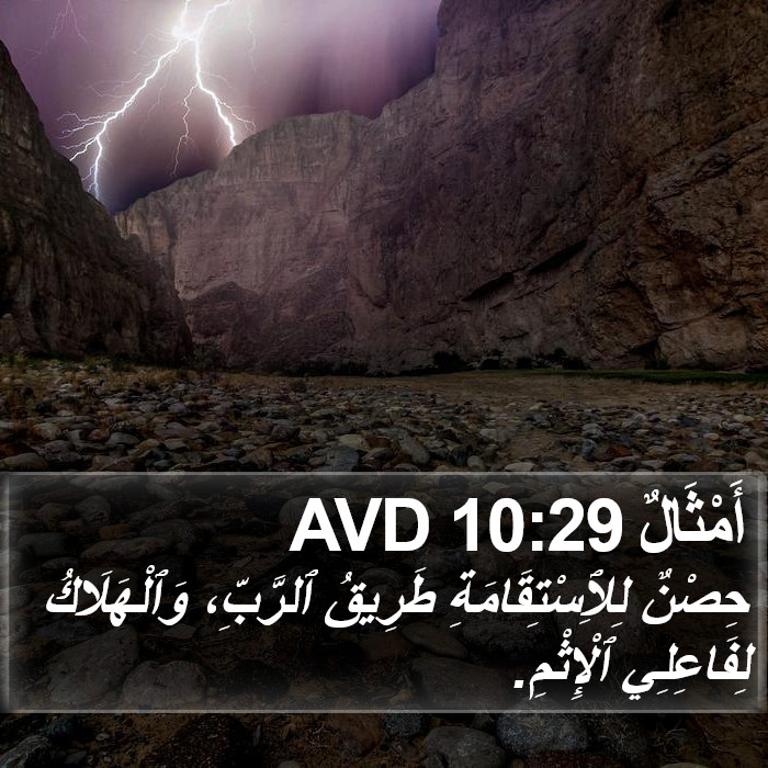 أَمْثَالٌ 10:29 AVD Bible Study