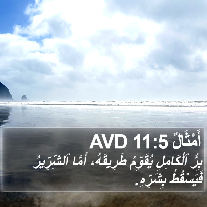 أَمْثَالٌ 11:5 AVD Bible Study