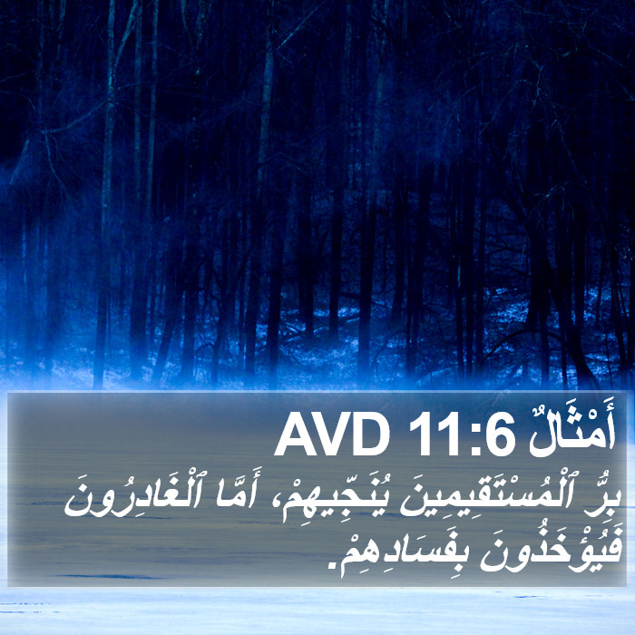 أَمْثَالٌ 11:6 AVD Bible Study