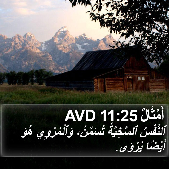 أَمْثَالٌ 11:25 AVD Bible Study