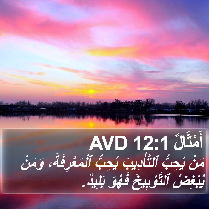 أَمْثَالٌ 12:1 AVD Bible Study