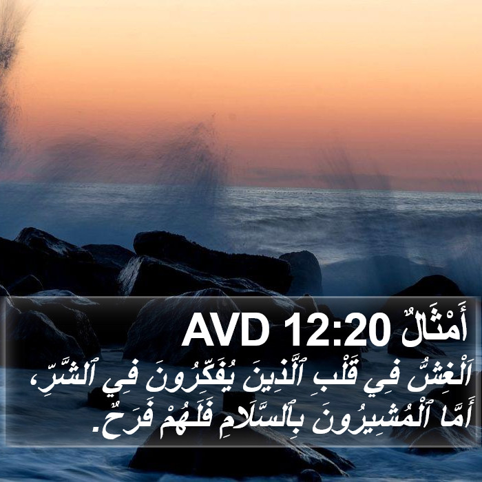 أَمْثَالٌ 12:20 AVD Bible Study