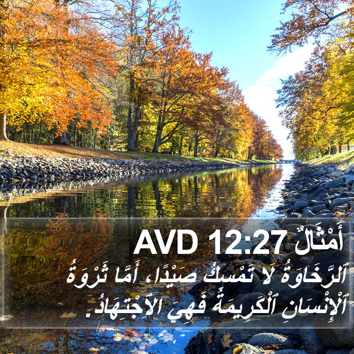 أَمْثَالٌ 12:27 AVD Bible Study