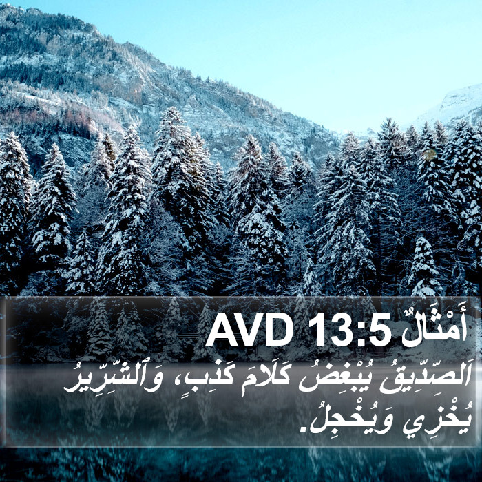أَمْثَالٌ 13:5 AVD Bible Study