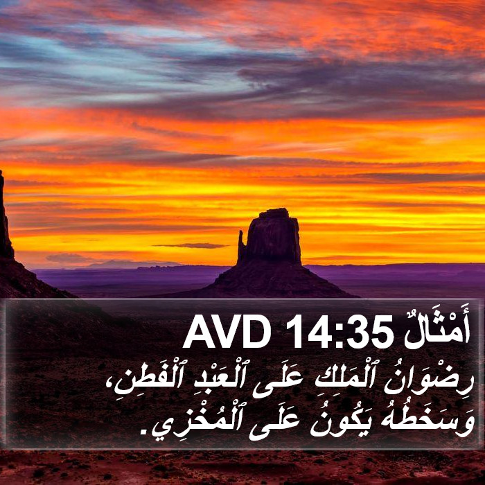 أَمْثَالٌ 14:35 AVD Bible Study