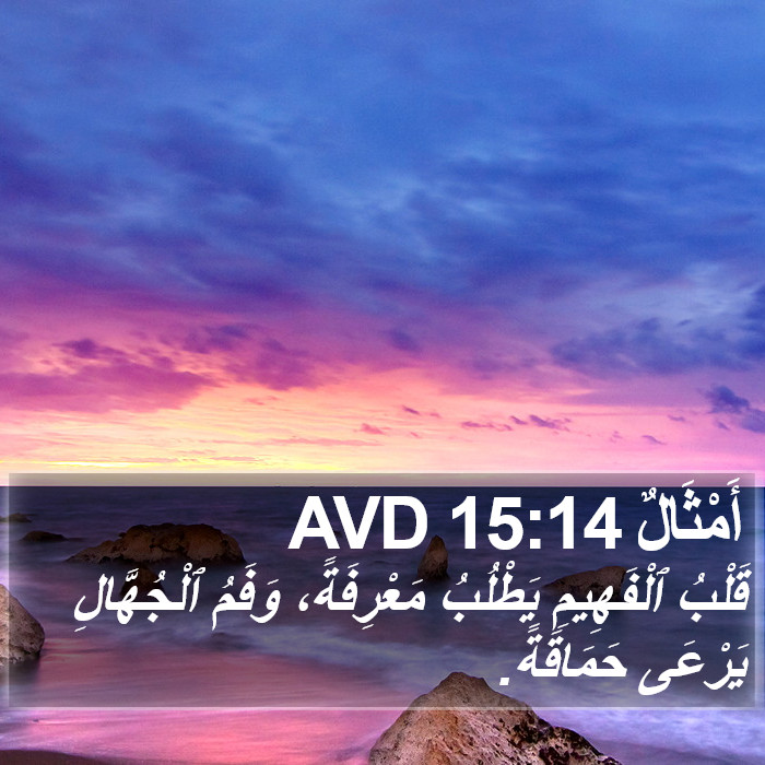 أَمْثَالٌ 15:14 AVD Bible Study