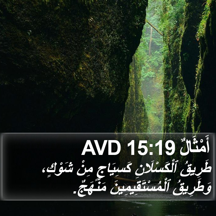 أَمْثَالٌ 15:19 AVD Bible Study