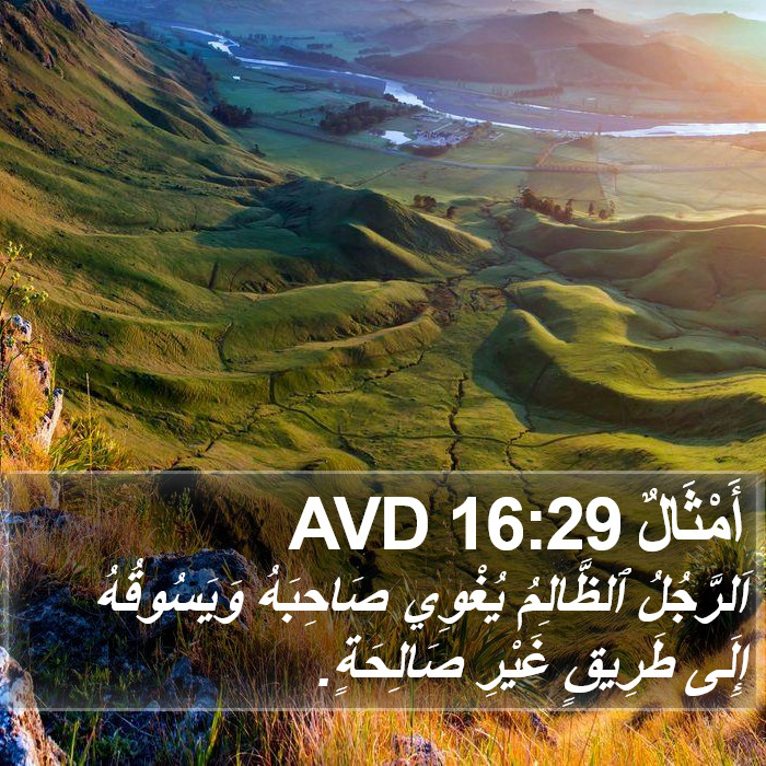 أَمْثَالٌ 16:29 AVD Bible Study