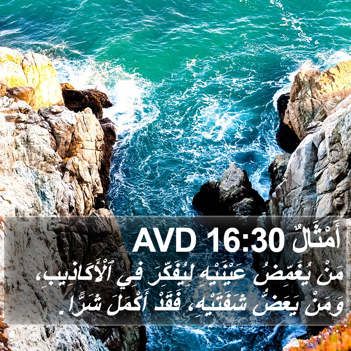 أَمْثَالٌ 16:30 AVD Bible Study