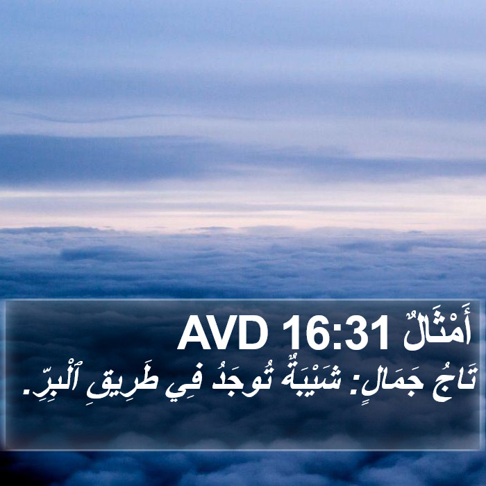 أَمْثَالٌ 16:31 AVD Bible Study