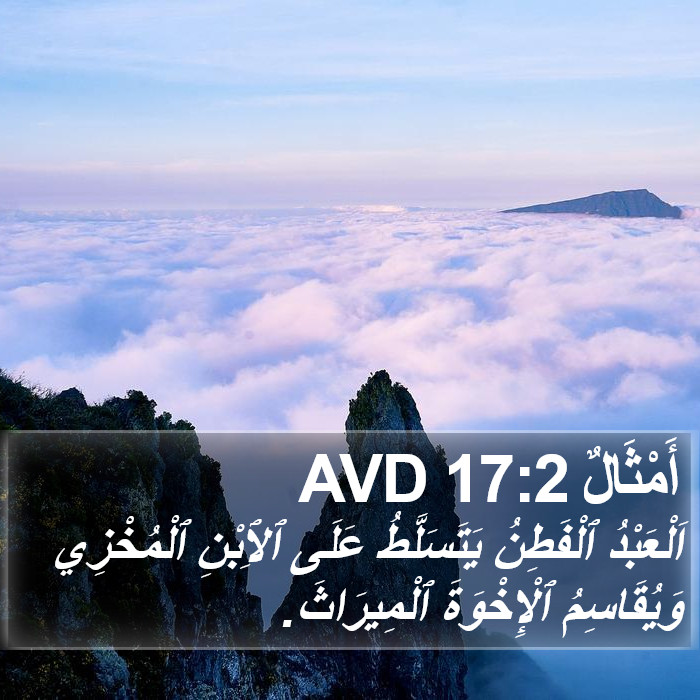 أَمْثَالٌ 17:2 AVD Bible Study