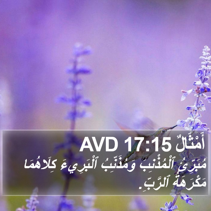 أَمْثَالٌ 17:15 AVD Bible Study
