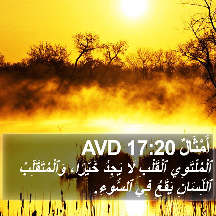 أَمْثَالٌ 17:20 AVD Bible Study