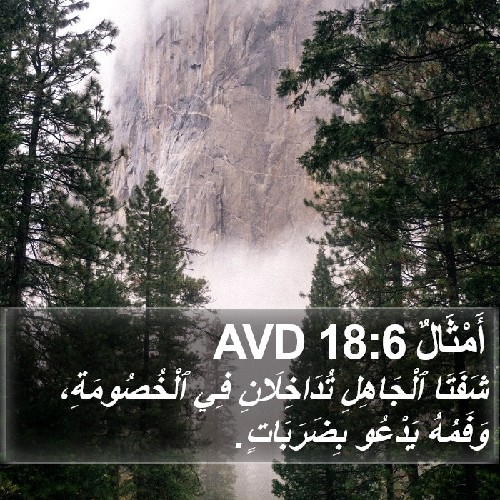 أَمْثَالٌ 18:6 AVD Bible Study